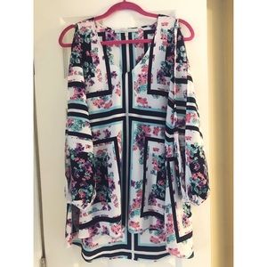 Lovers and friends floral mini dress/tunic XS